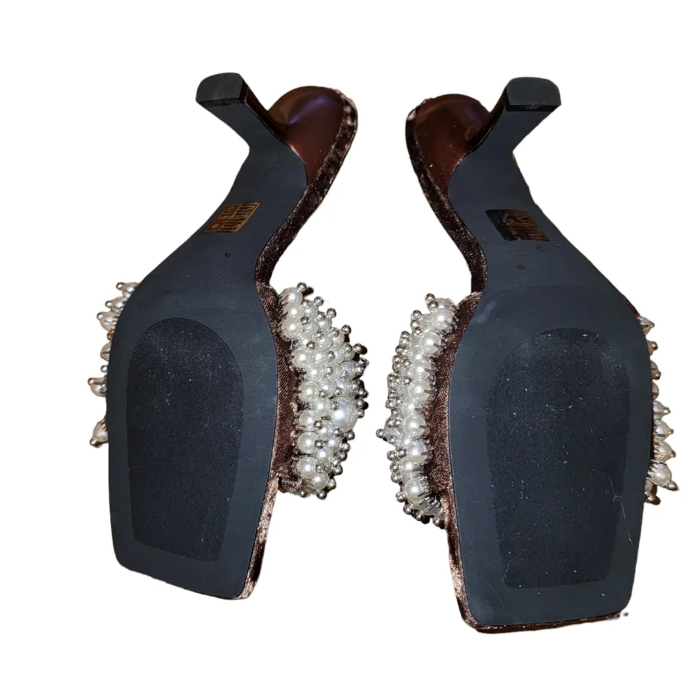 Free People JEFFREY CAMPBELL Portia Pearl Heels Size 9 - Picture 4 of 7